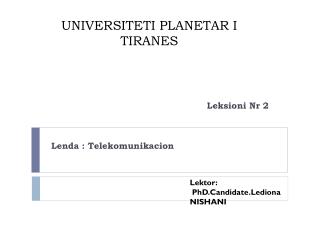 UNIVERSITETI PLANETAR I TIRANES