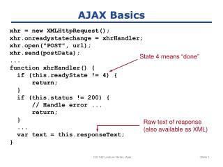 AJAX Basics