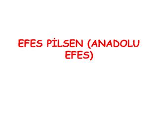 EFES PİLSEN (ANADOLU EFES)