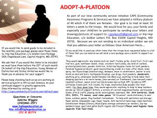 ADOPT-A-PLATOON