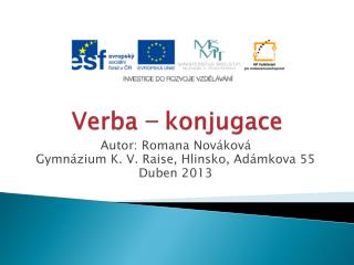 Verba − konjugace