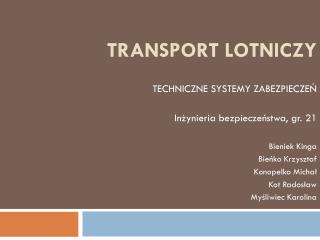 TRANSPORT LOTNICZY