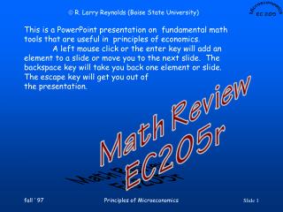 This is a PowerPoint presentation on fundamental math