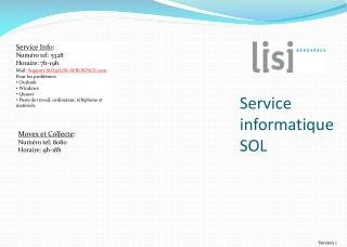 Service informatique SOL