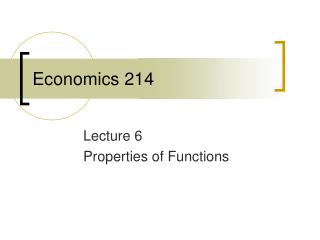 Economics 214