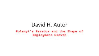 David H. Autor