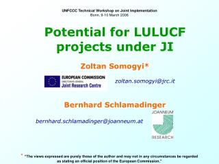 Potential for LULUCF projects under JI