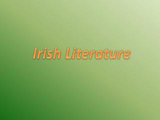 Irish Literature