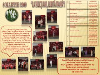 8 MARTIE 2009