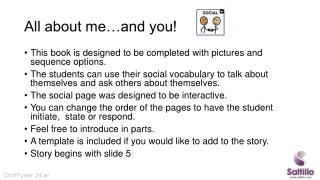All about me…and you!