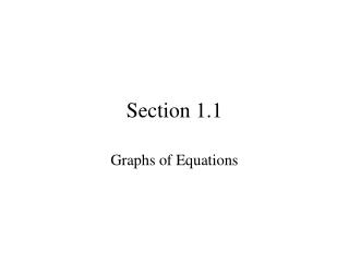 Section 1.1