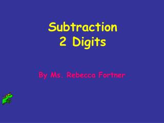 Subtraction 2 Digits