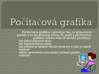 Počítačová grafika