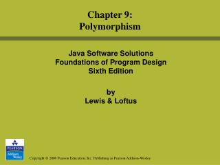 Java Software Solutions Foundations of Program Design Sixth Edition by Lewis &amp; Loftus