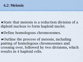 4.2: Meiosis