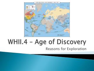 WHII.4 – Age of Discovery
