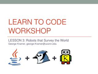 LEARN TO CODE WORKSHOP