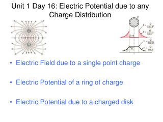 Unit 1 Day 16: Electric Potential due to any Charge Distribution