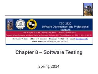 Chapter 8 – Software Testing