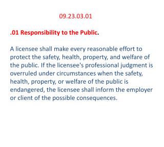 09.23.03.02 .02 Public Statements, Reports, and Testimony .