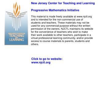 Click to go to website: njctl