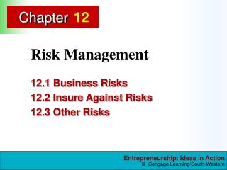 Risk Management