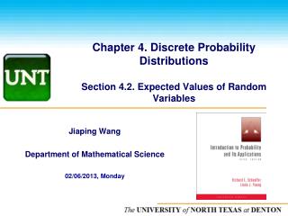 Chapter 4. Discrete Probability Distributions Section 4.2. Expected Values of Random Variables