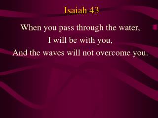 Isaiah 43