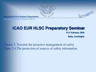 ICAO EUR HLSC Preparatory Seminar