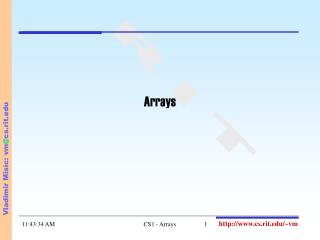 Arrays