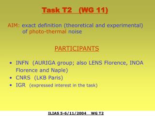 ILIAS 5-6/11/2004 WG T2