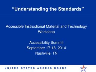 “Understanding the Standards”