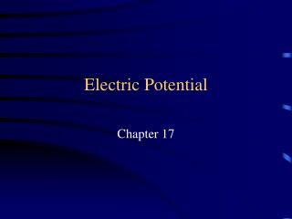 Electric Potential