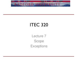 ITEC 320