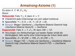 Armstrong-Axiome (1)