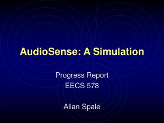 AudioSense: A Simulation