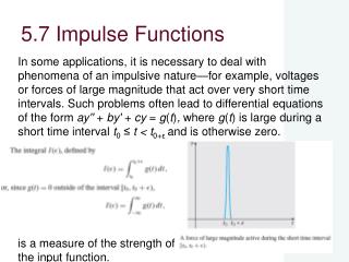 5.7 Impulse Functions
