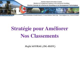 Stratégie pour Améliorer Nos Classements