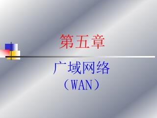 广域网络（ WAN ）