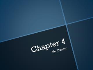 Chapter 4