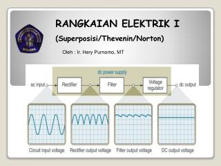 RANGKAIAN ELEKTRIK I (Superposisi/Thevenin/Norton)