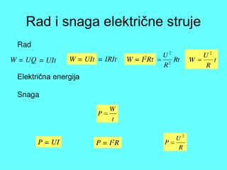 Rad i snaga električne struje