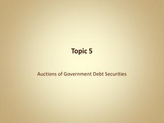 Topic 5