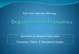 Department of Economics
