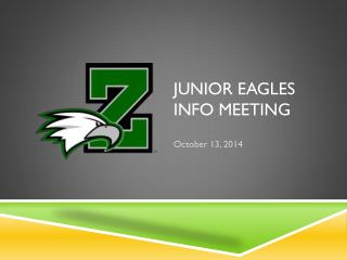 Junior Eagles Info Meeting