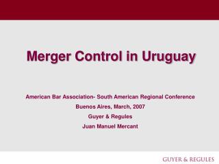 Merger Control in Uruguay