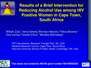 This study was funded by NICHD grant number R01HD058320
