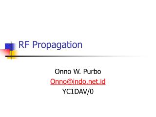 RF Propagation