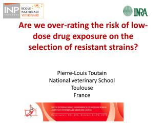 Are we over-rating the risk of low-dose drug exposure on the selection of resistant strains?