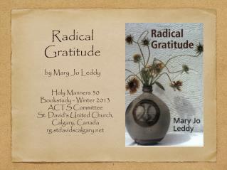 Radical Gratitude by Mary Jo Leddy